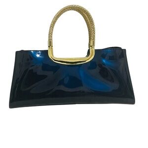 Elegant Black and Gold Women's Handbag